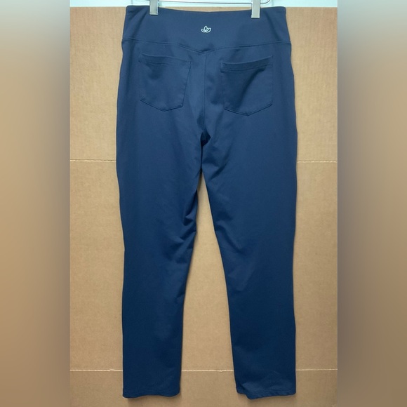 Yogipace Straight Leg Yoga Pants 5 Pockets Navy Blue Size M/29” - Picture 7 of 7